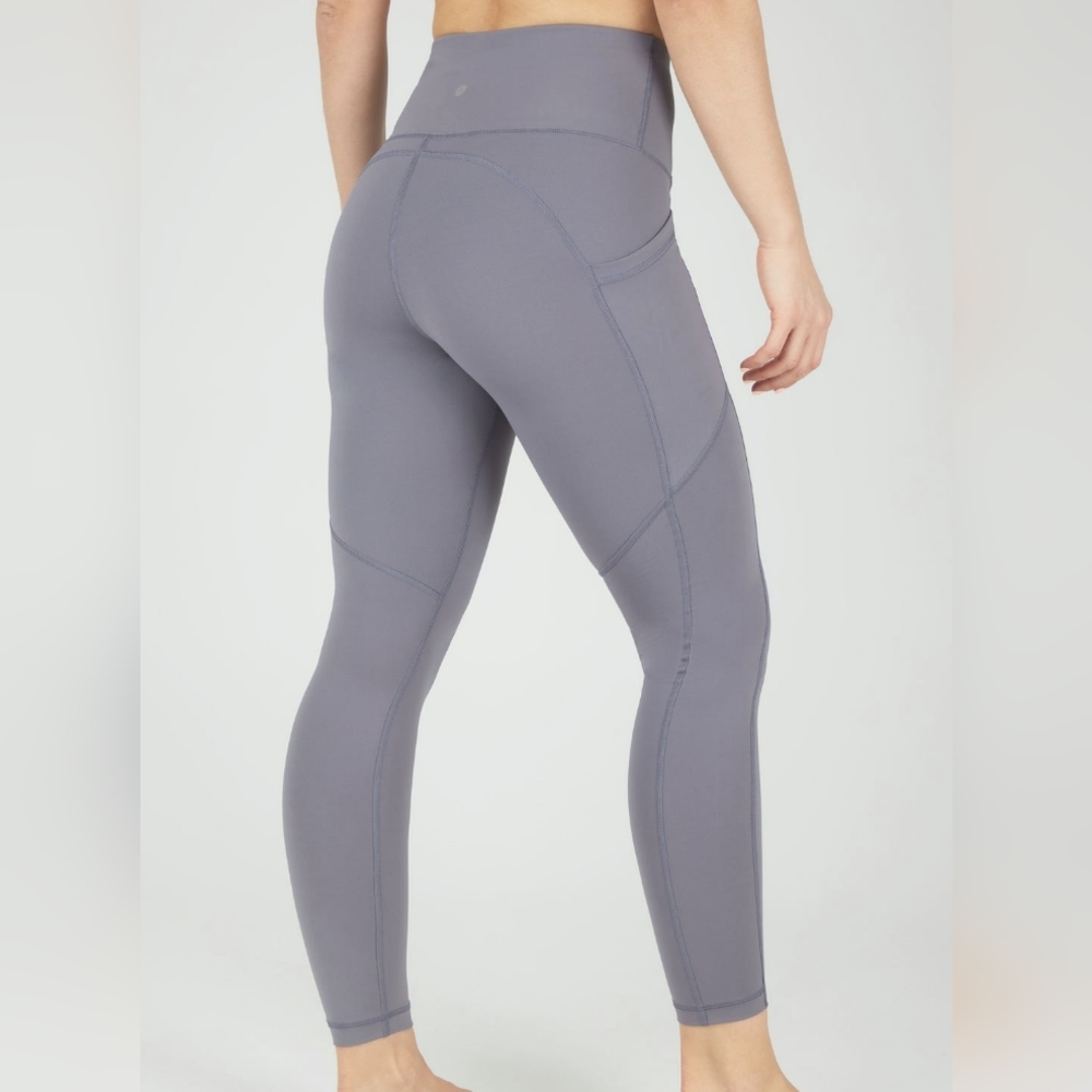 NWT 90 Degree by Reflex Grey Squat Proof High Waist Legging Size XS - Picture 3 of 13